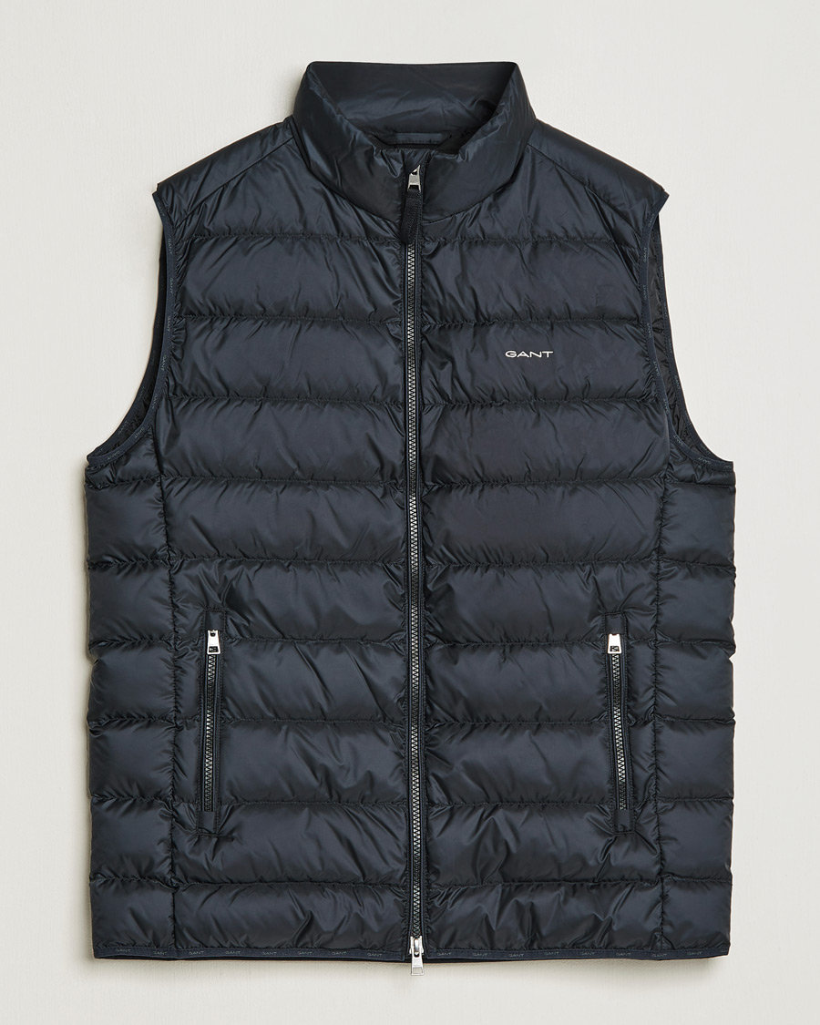 Herr | Västar | Gant | The Light Down Gilet Black