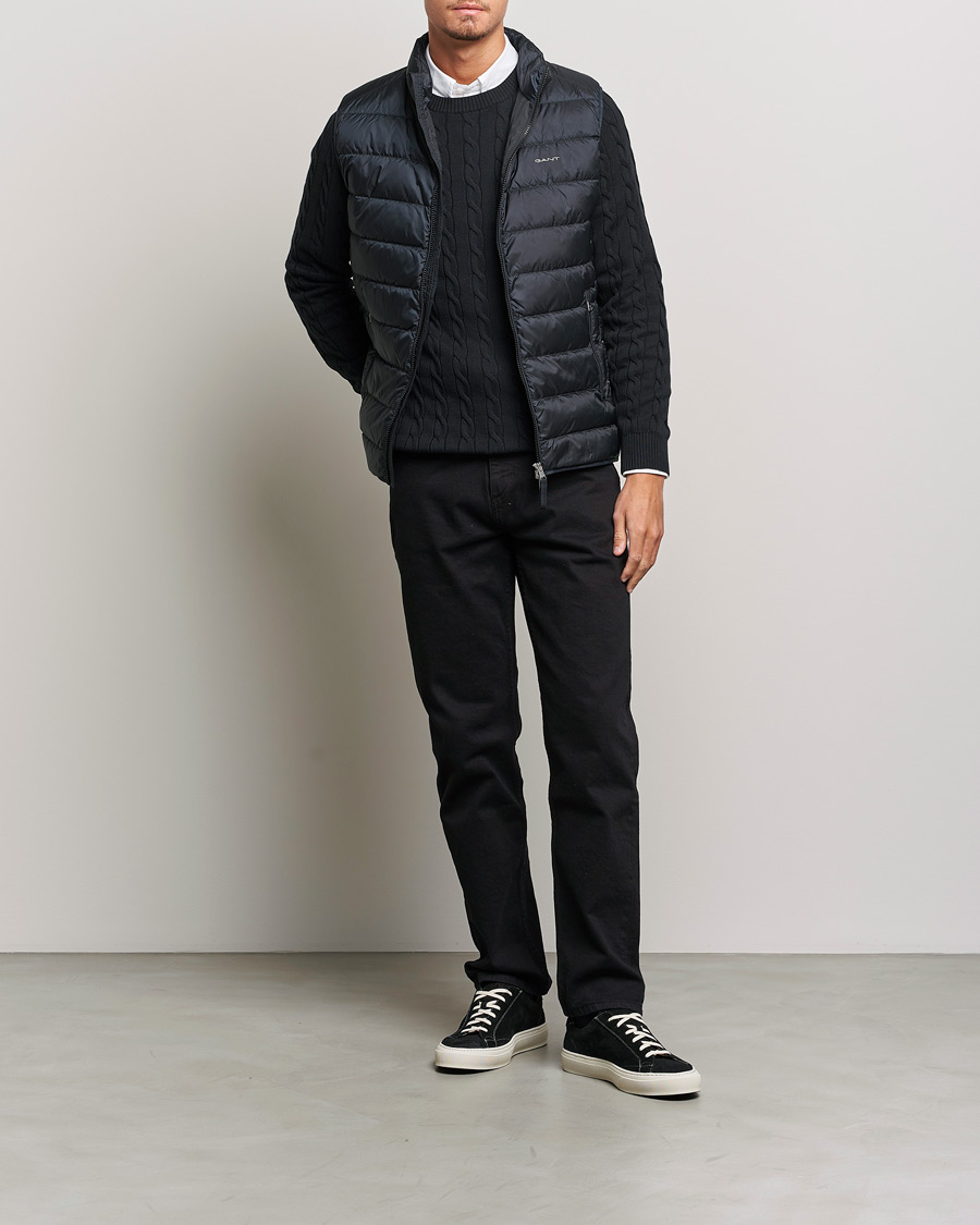 Herr | Västar | Gant | The Light Down Gilet Black