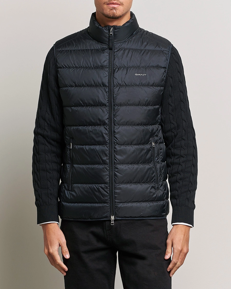 Herr | Västar | GANT | The Light Down Gilet Black