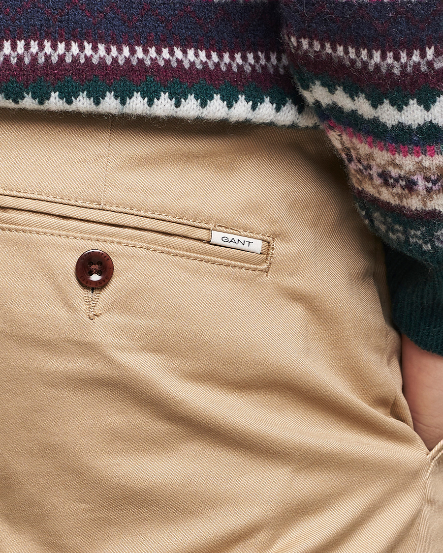 Herr | Byxor | GANT | Slim Fit Tech Prep Chino Dark Khaki