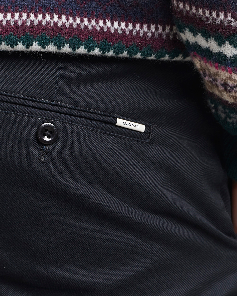 Herr | Byxor | GANT | Slim Fit Tech Prep Chino Black
