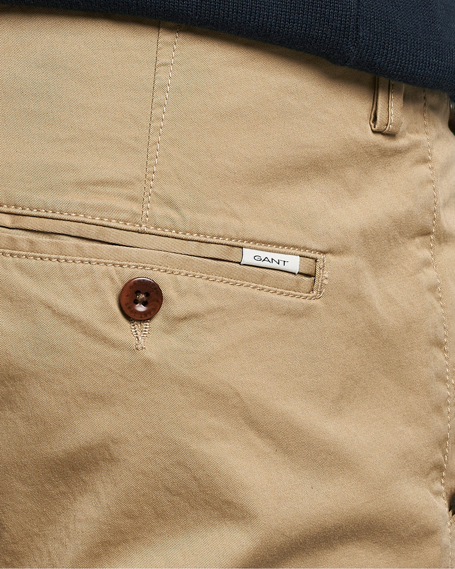 Herr | Byxor | Gant | Slim Fit Twill Chino Dark Khaki