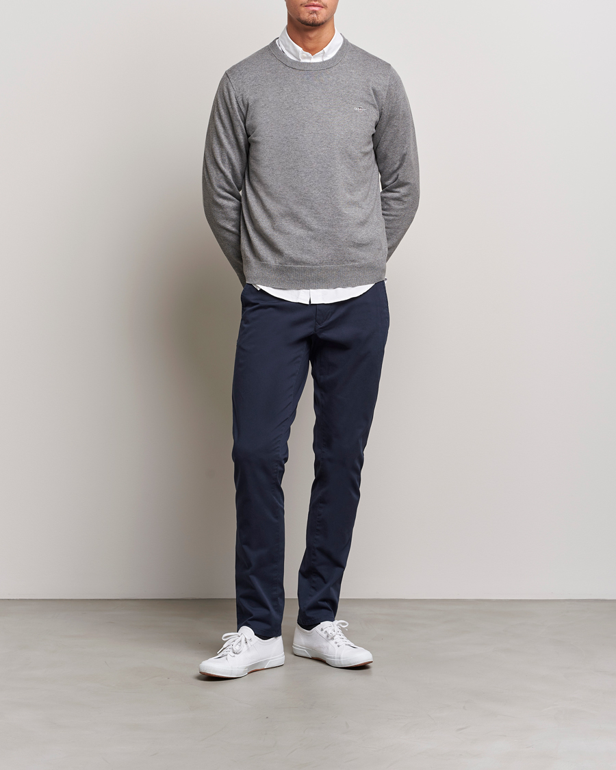 Herr | Byxor | Gant | Slim Fit Twill Chino Marine