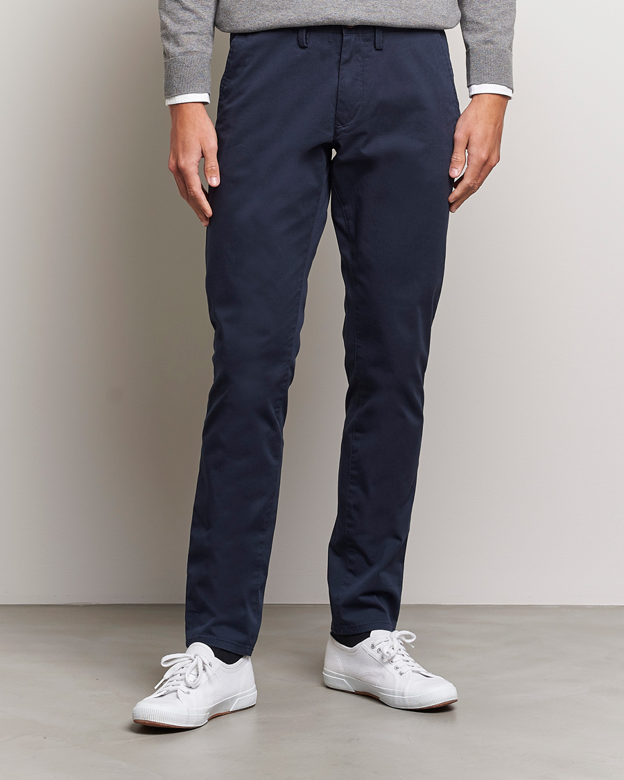 Herr | Byxor | Gant | Slim Fit Twill Chino Marine