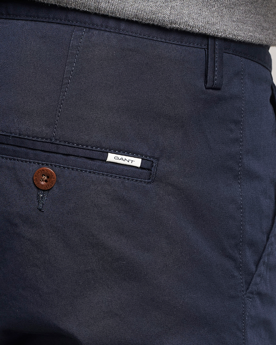 Herr | Byxor | Gant | Slim Fit Twill Chino Marine
