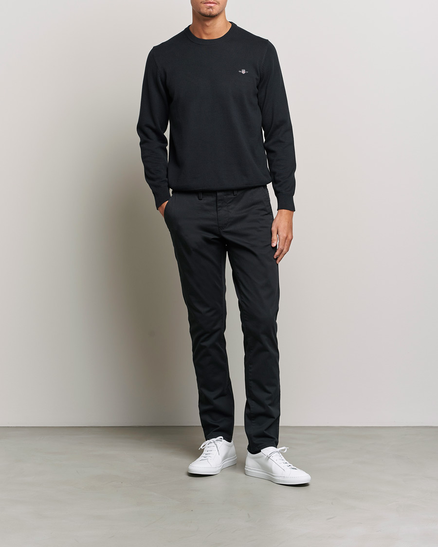 Herr | Byxor | GANT | Slim Fit Twill Chino Black