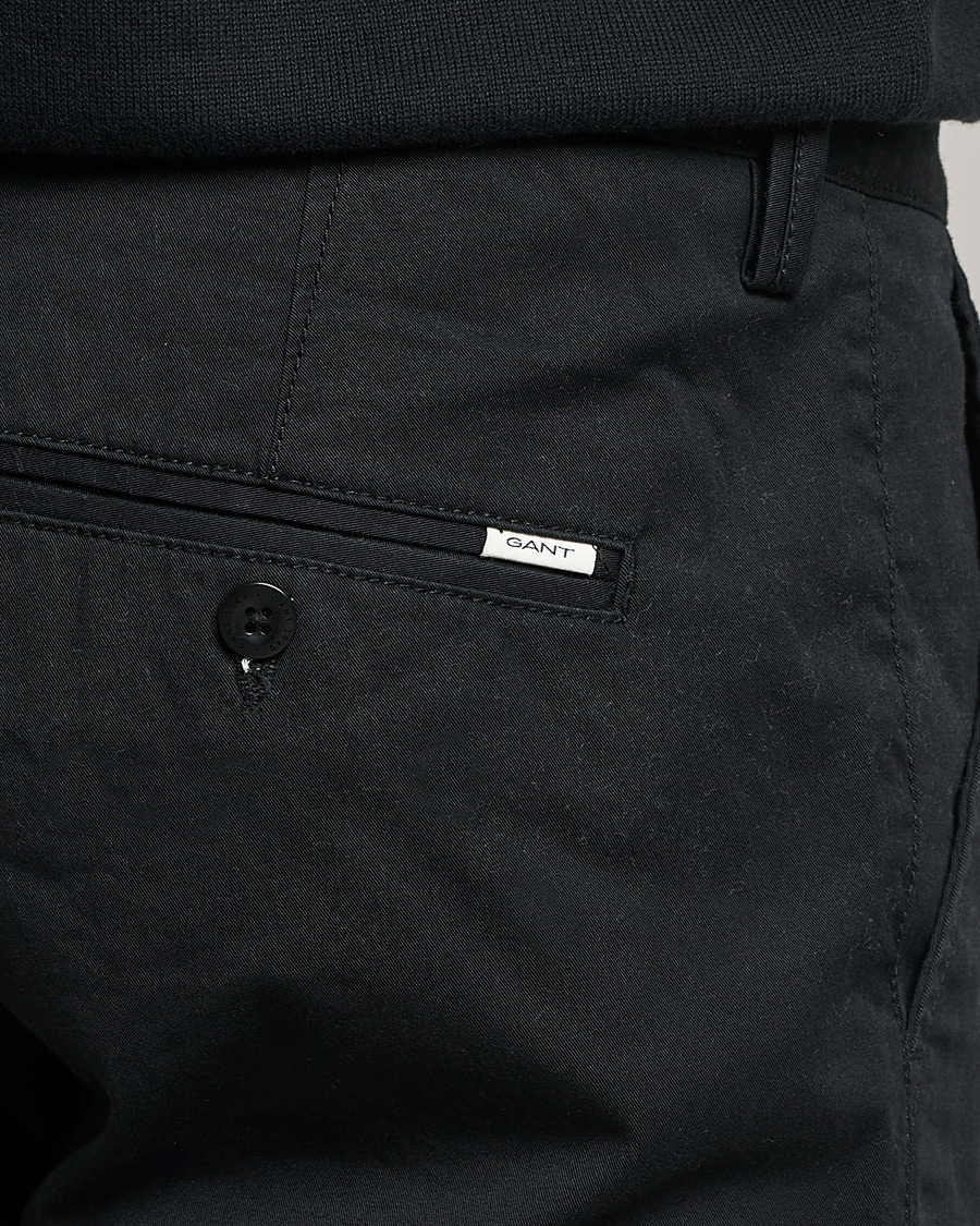 Herr | Byxor | GANT | Slim Fit Twill Chino Black