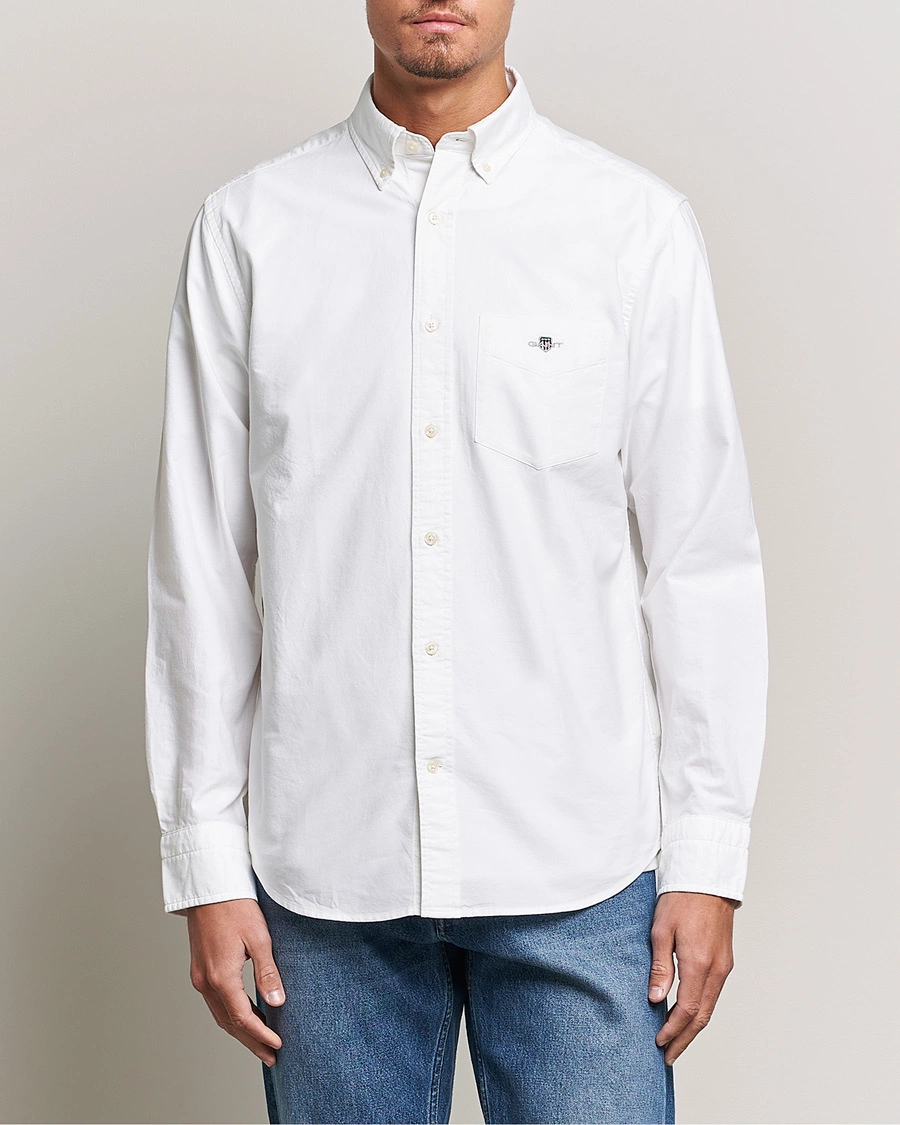 Herr | Casual | GANT | Regular Fit Oxford Shirt White