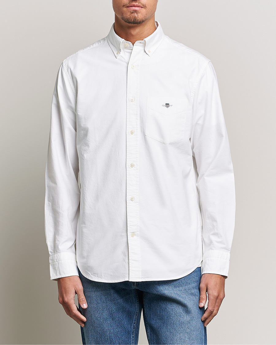 Herr | Skjortor | Gant | Regular Fit Oxford Shirt White