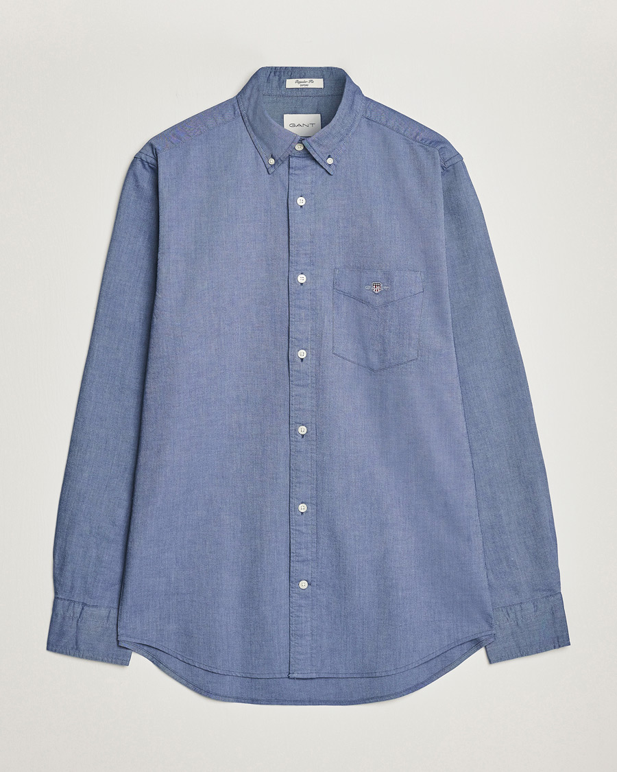 Herr | Skjortor | Gant | Regular Fit Oxford Shirt Persian Blue