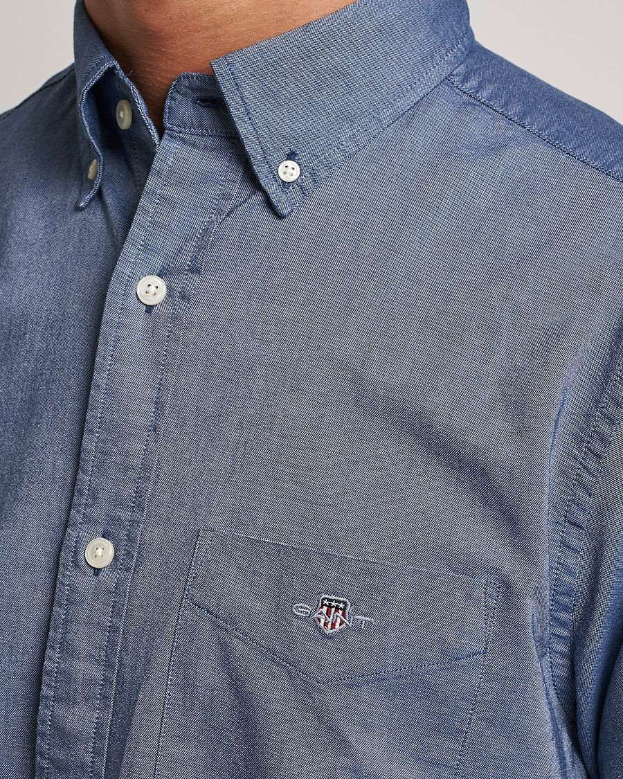 Herr | Skjortor | Gant | Regular Fit Oxford Shirt Persian Blue