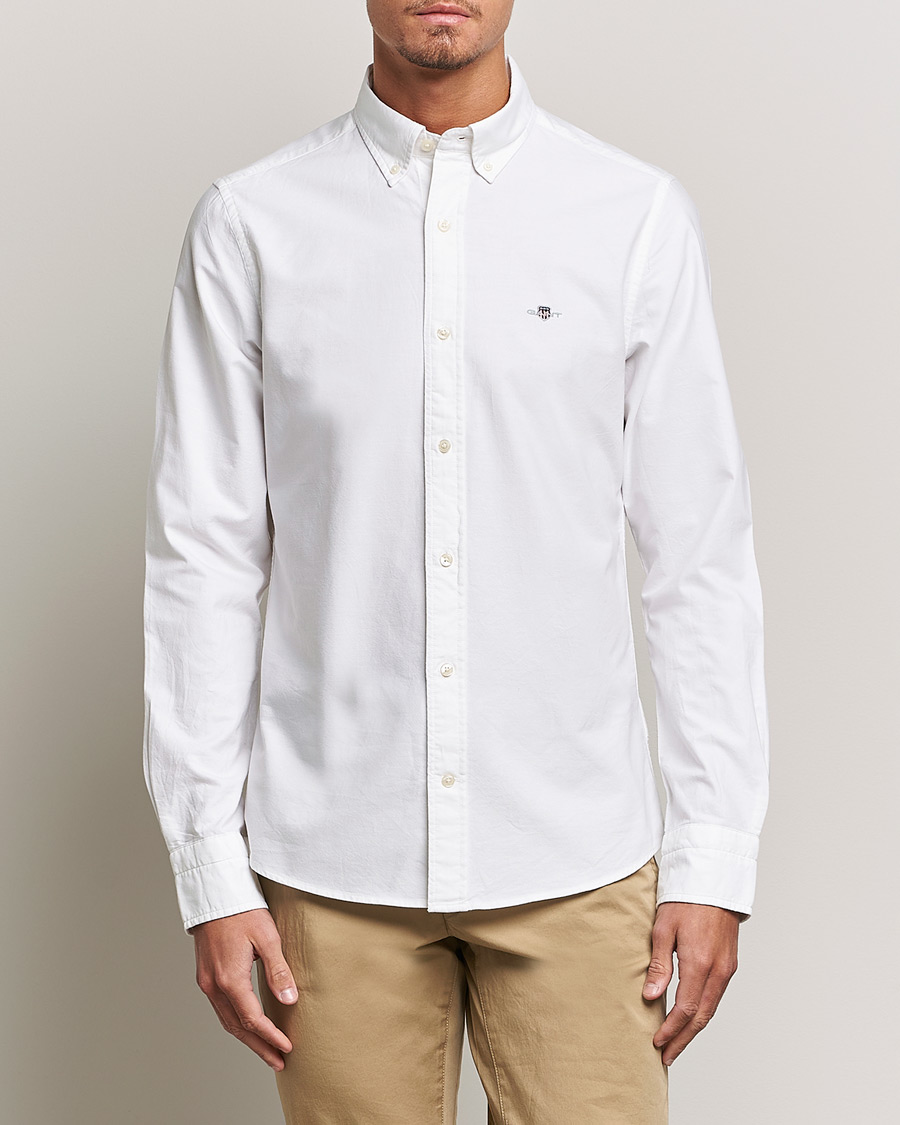 Herr | Skjortor | Gant | Slim Fit Oxford Shirt White