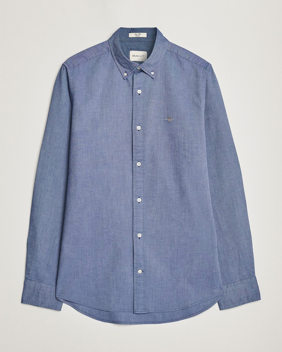 Herr | Skjortor | Gant | Slim Fit Oxford Shirt Persian Blue