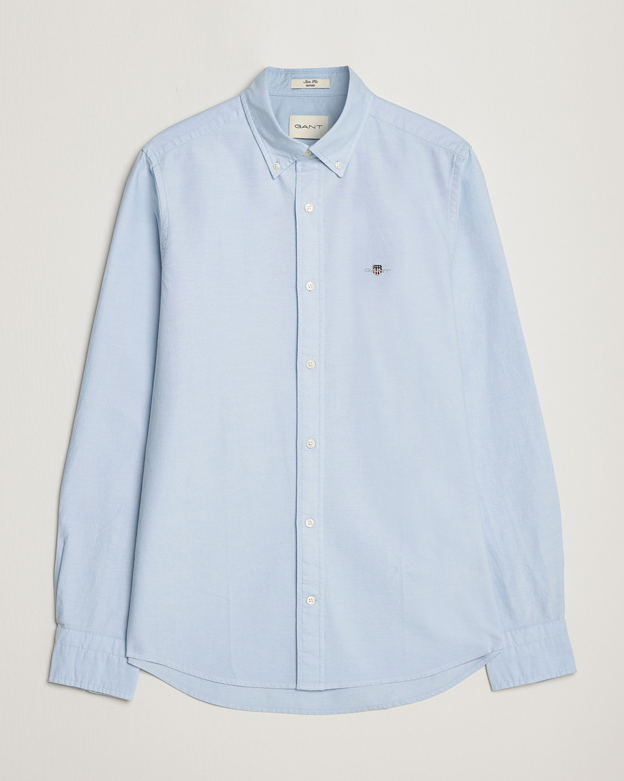 Herr | Skjortor | Gant | Slim Fit Oxford Shirt Light Blue