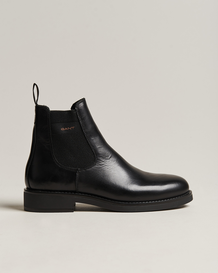 Herr | GANT Prepdale Leather Chelsea Boot Black | GANT | Prepdale Leather Chelsea Boot Black