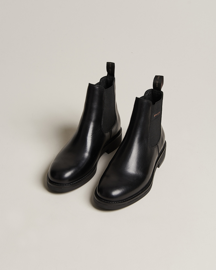 Herr | GANT Prepdale Leather Chelsea Boot Black | GANT | Prepdale Leather Chelsea Boot Black