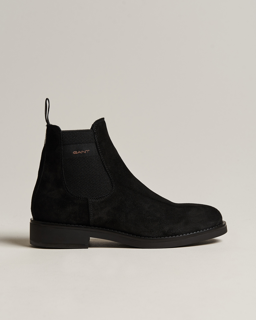 Herr | GANT Prepdale Suede Chelsea Boot Black | GANT | Prepdale Suede Chelsea Boot Black