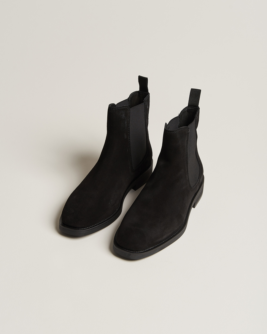 Herr | Rea skor | GANT | Rizmood Suede Chelsea Boot Black