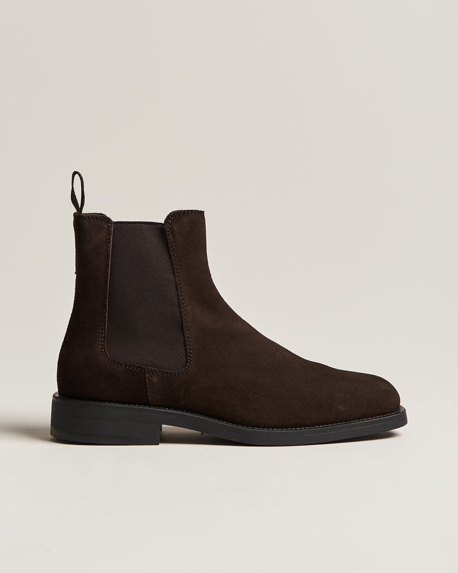 Herr | GANT Rizmood Suede Chelsea Boot Dark Brown | GANT | Rizmood Suede Chelsea Boot Dark Brown