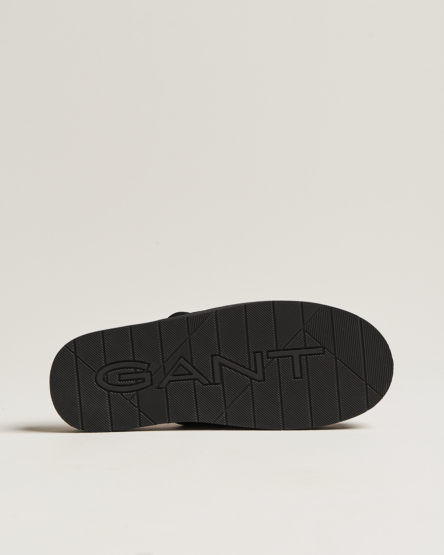 Herr | GANT Tamaware Suede Slippers Black | GANT | Tamaware Suede Slippers Black