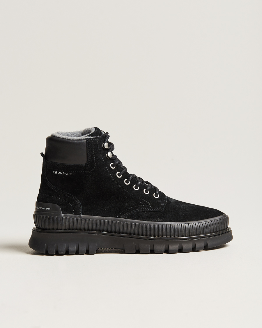 Herr | GANT Nebrada Felt Lined Suede Boot Black | GANT | Nebrada Felt Lined Suede Boot Black