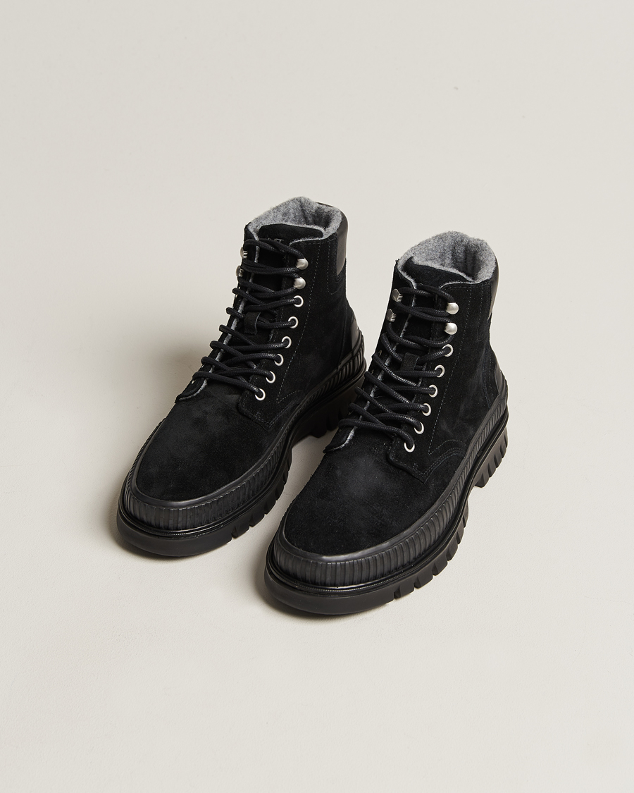 Herr | GANT Nebrada Felt Lined Suede Boot Black | GANT | Nebrada Felt Lined Suede Boot Black