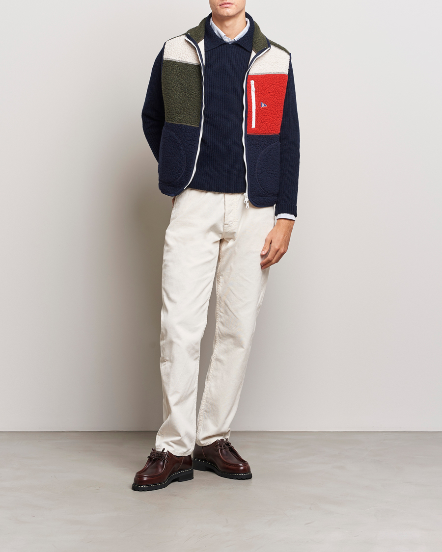 Herr | Byxor | Drake's | 5-Pocket Selvedge Needlecord Jeans Neutral