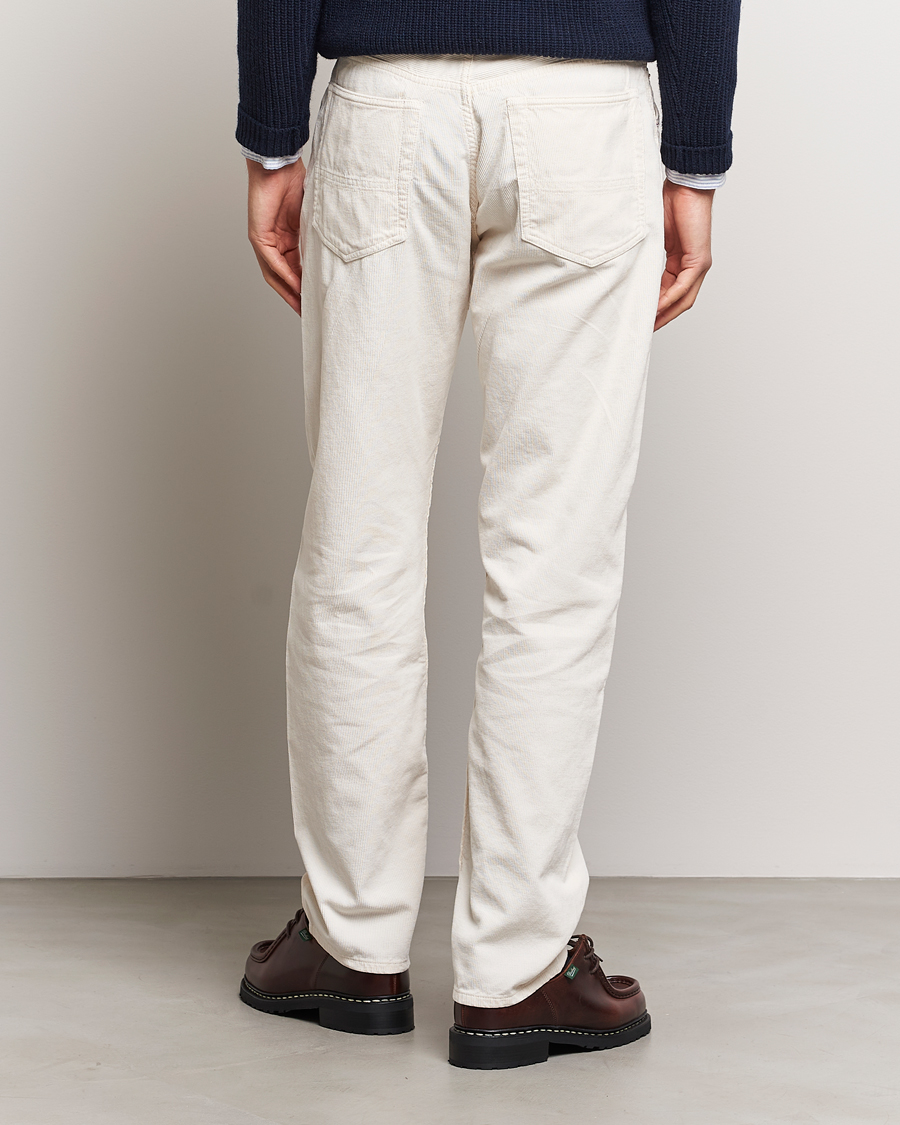 Herr | Byxor | Drake's | 5-Pocket Selvedge Needlecord Jeans Neutral
