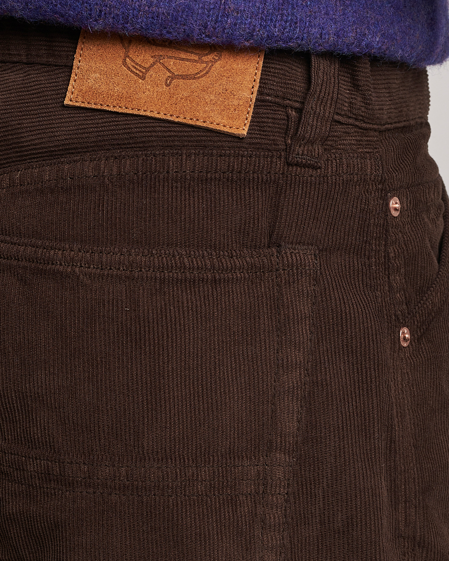 Herr | Byxor | Drake's | 5-Pocket Selvedge Needlecord Jeans Brown
