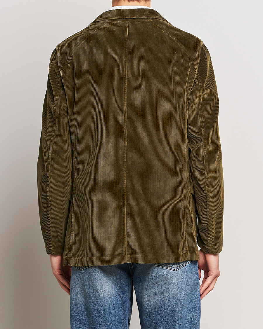 Herr | Kavajer | Drake's | MKI Games Corduroy Blazer Green