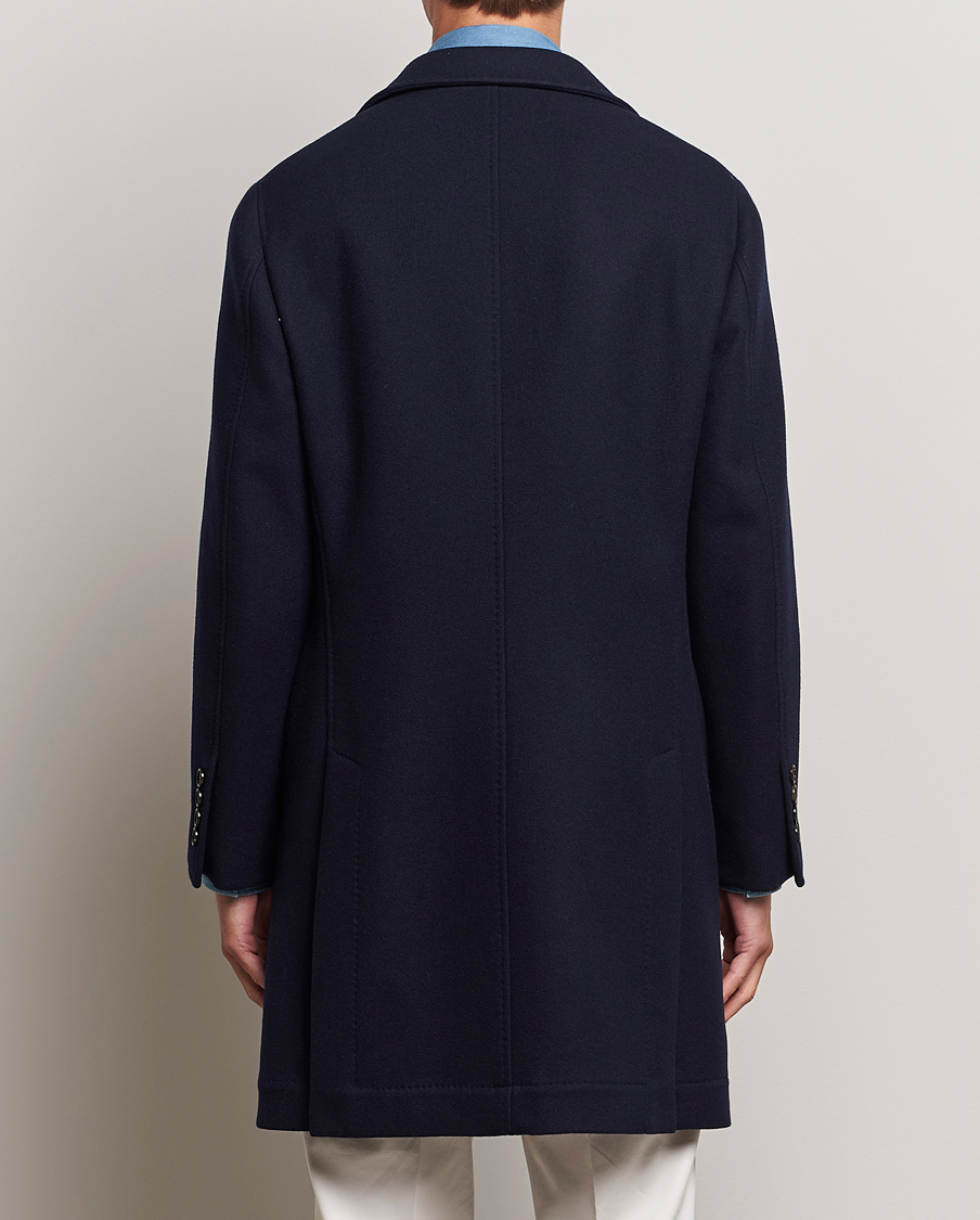 Herr | Jackor | Brunello Cucinelli | Wool/Cashmere Single Breasted Coat Navy