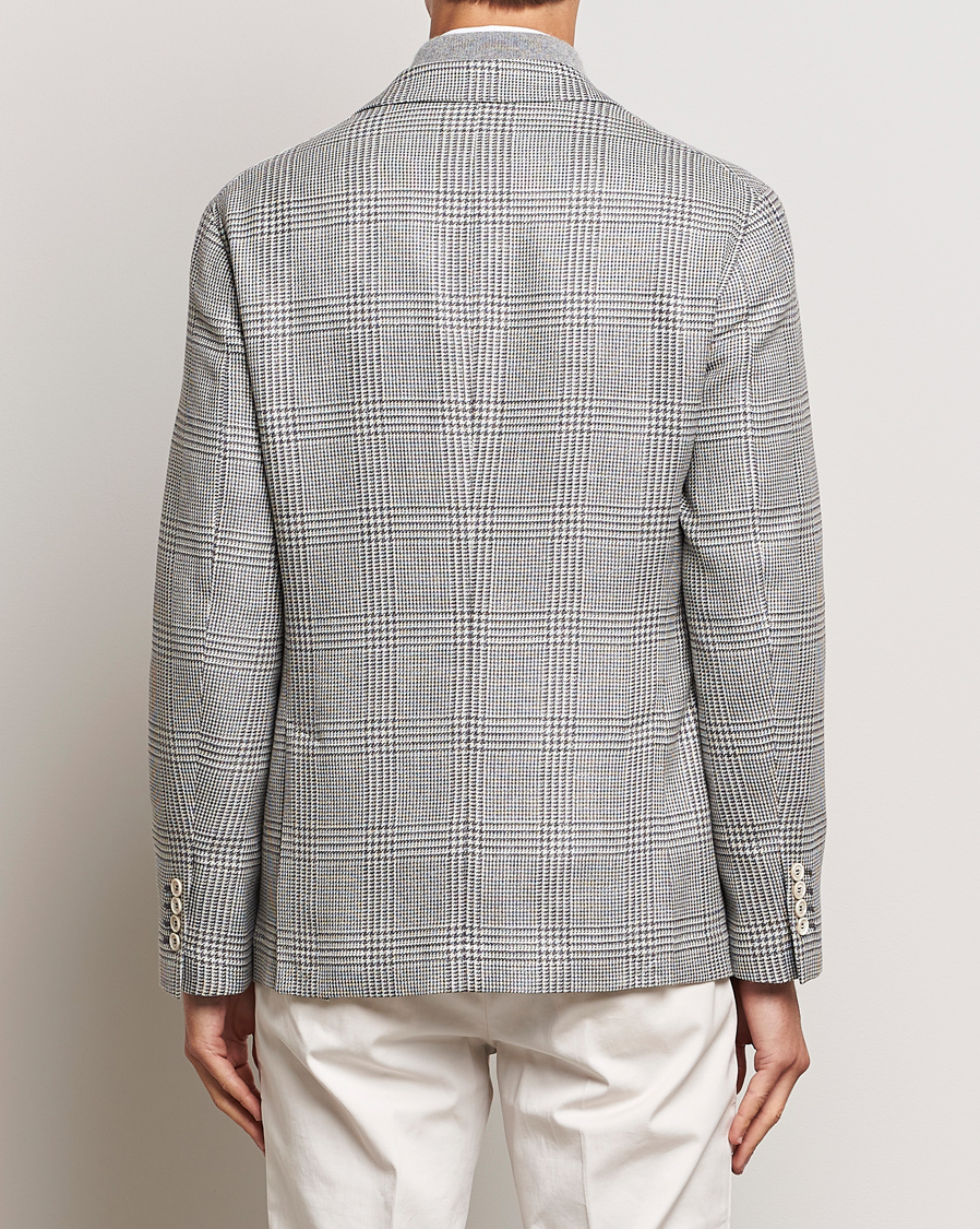 Herr | Kavajer | Brunello Cucinelli | Prince Of Wales Check Blazer Pearl Grey