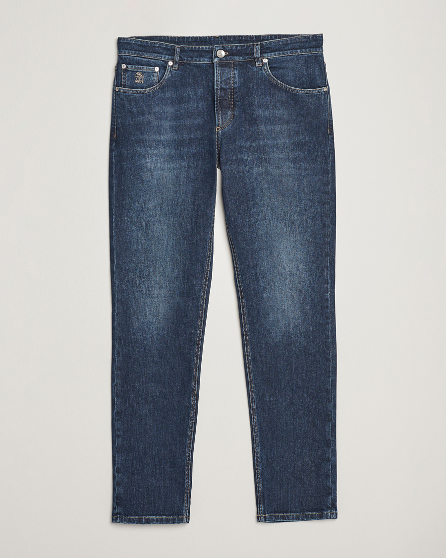 Herr | Jeans | Brunello Cucinelli | Traditional Fit Jeans Dark Wash