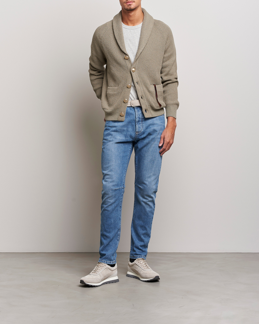 Herr | Jeans | Brunello Cucinelli | Leisure Fit Jeans Medium Blue Wash