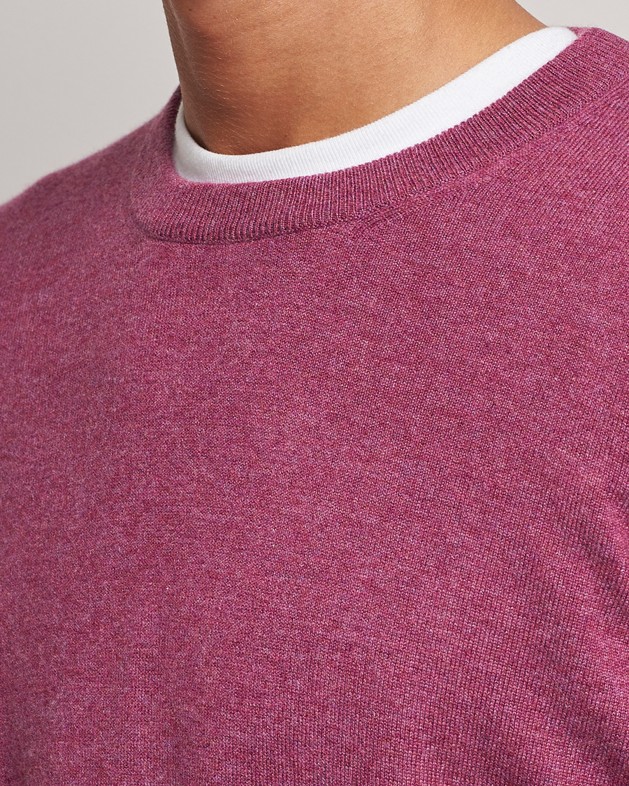Herr | Tröjor | Brunello Cucinelli | 2 Ply Cashmere Pullover Burgundy