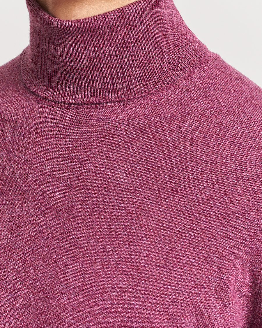 Herr | Tröjor | Brunello Cucinelli | 2 Ply Cashmere Rollneck Burgundy