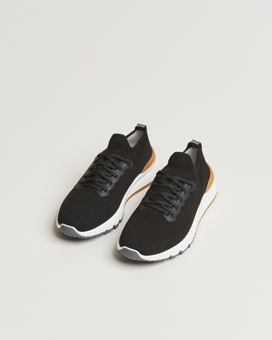 Herr | Brunello Cucinelli | Brunello Cucinelli | Flannel Running Sneakers Black