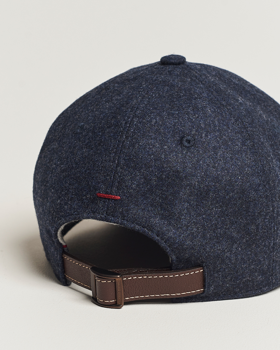 Herr | Brunello Cucinelli Flannel Baseball Cap Navy | Brunello Cucinelli | Flannel Baseball Cap Navy