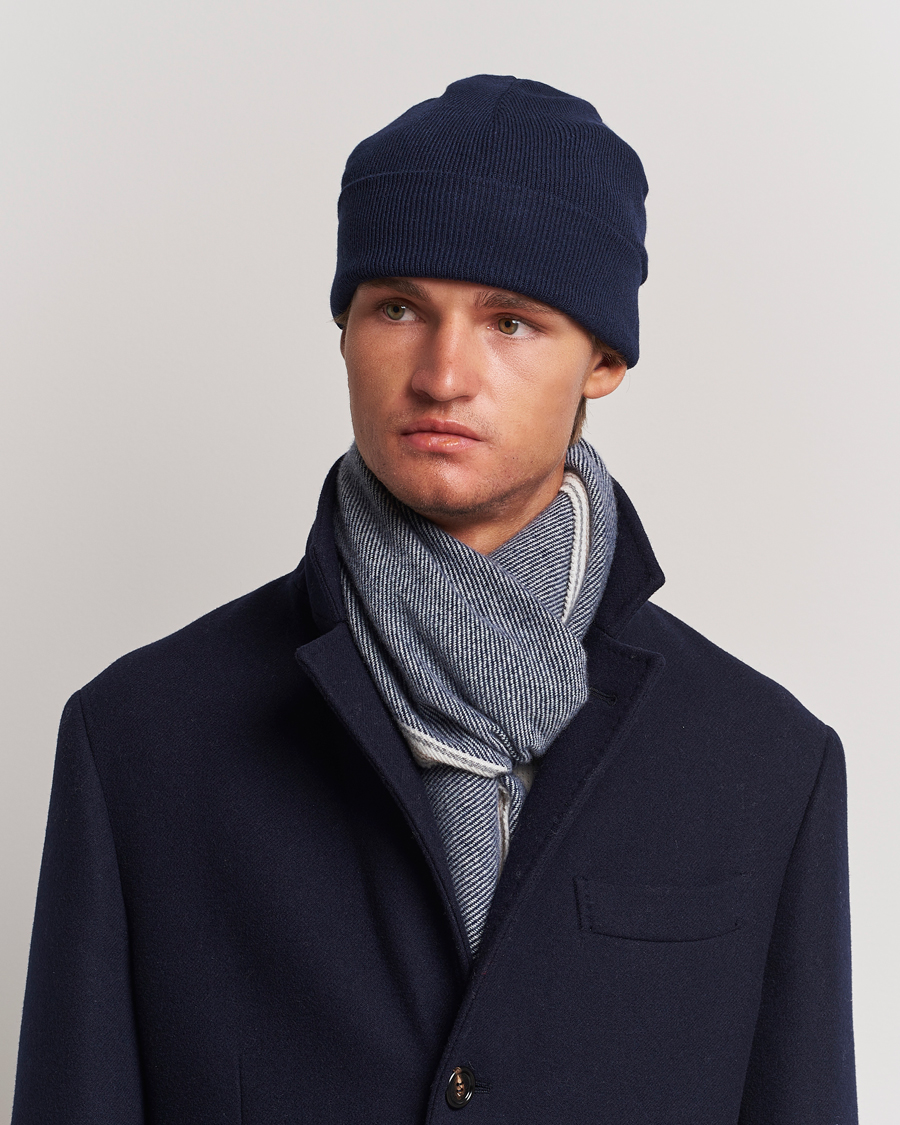 Herr | Brunello Cucinelli Cashmere Beanie Navy | Brunello Cucinelli | Cashmere Beanie Navy