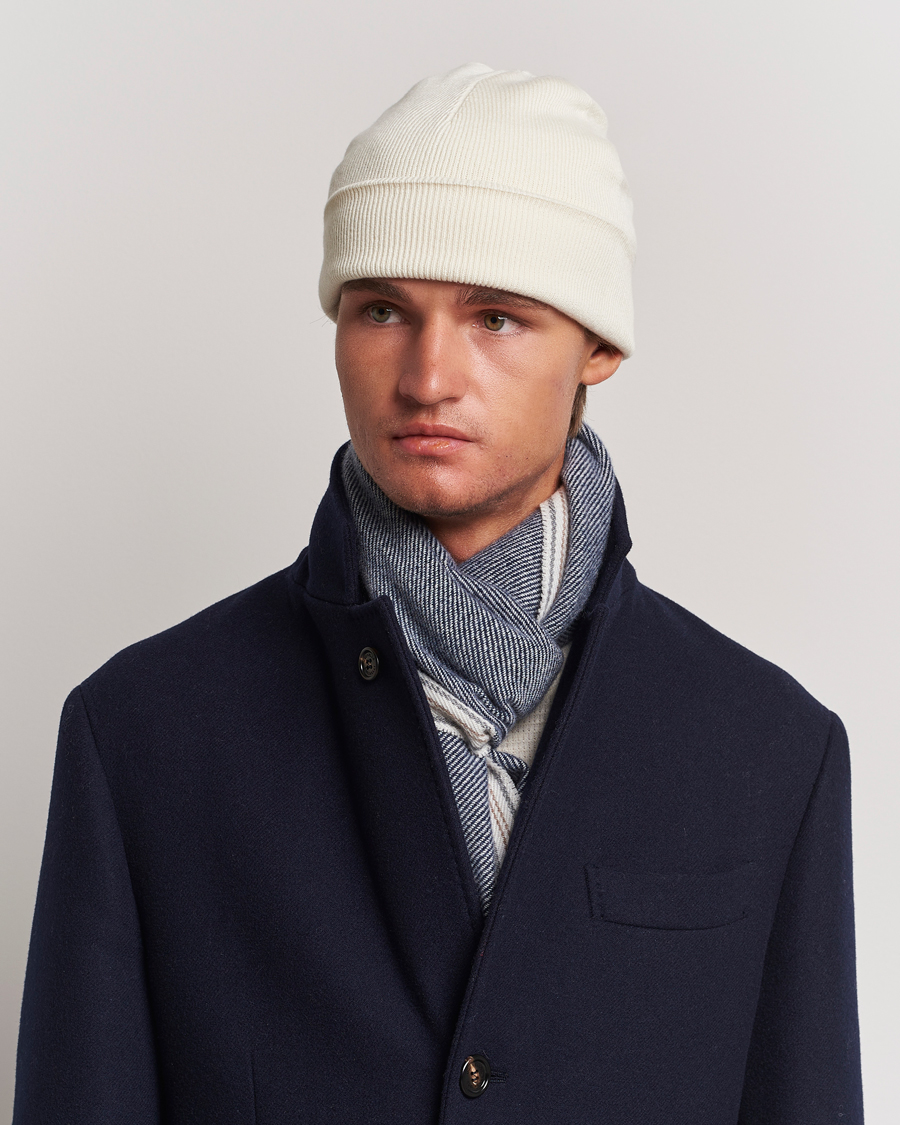 Herr | Brunello Cucinelli Cashmere Beanie Off White | Brunello Cucinelli | Cashmere Beanie Off White