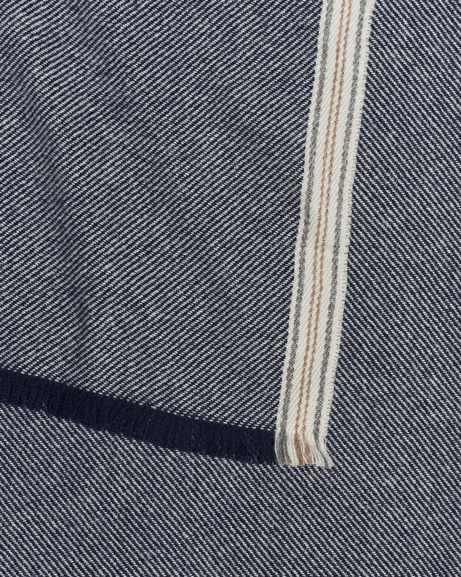 Herr | Brunello Cucinelli Cashmere Scarf Denim Blue | Brunello Cucinelli | Cashmere Scarf Denim Blue