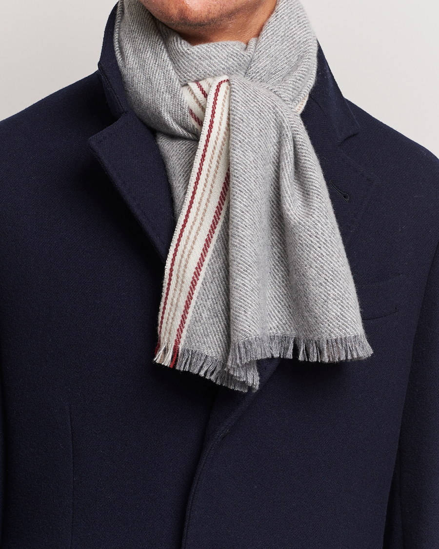 Herr | Brunello Cucinelli Cashmere Scarf Grey | Brunello Cucinelli | Cashmere Scarf Grey
