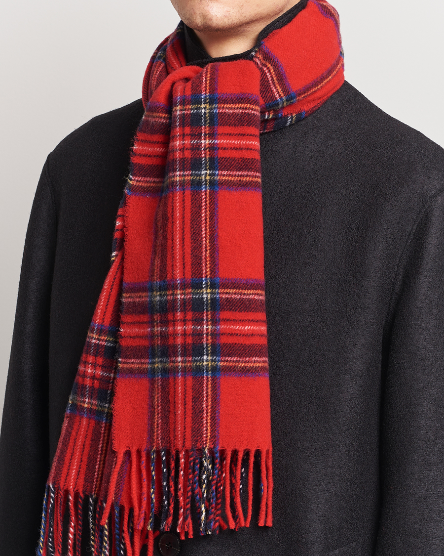 Herr | Morris Arthur Check Scarf  Red | Morris | Arthur Check Scarf  Red