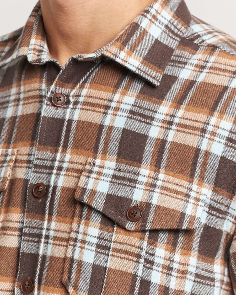 Herr | Skjortor | Morris | Tartan Shirt Classic Fit Camel
