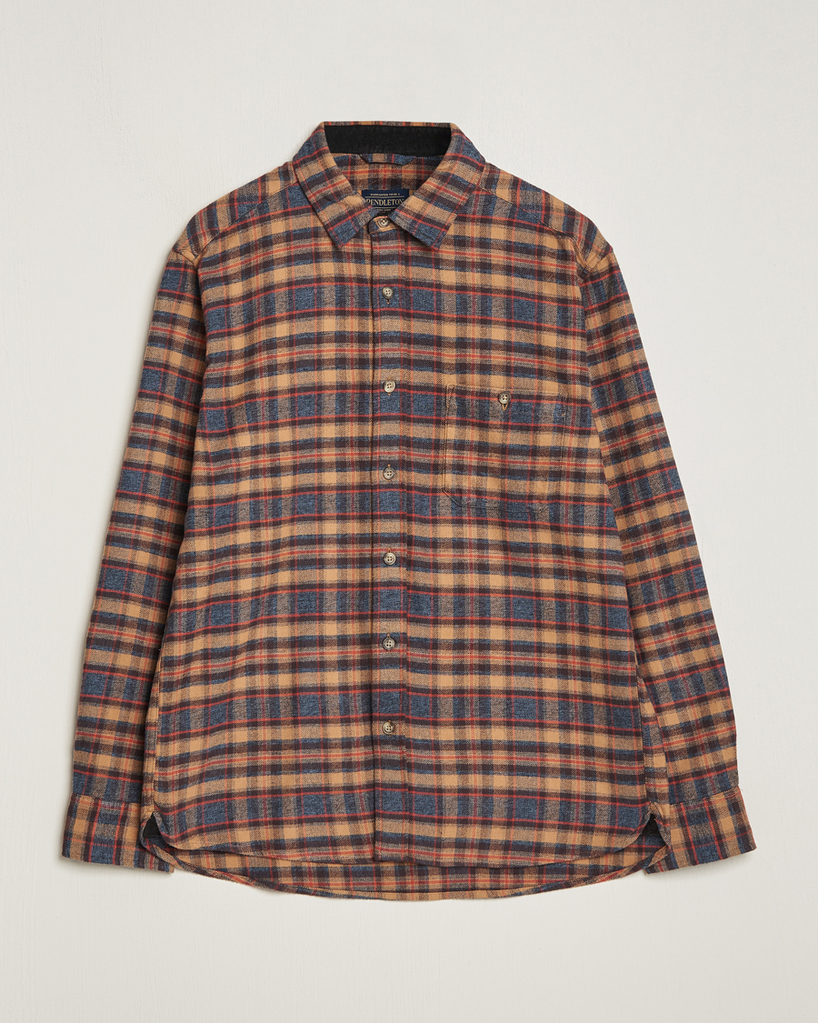 Herr | Skjortor | Pendleton | Fremont Flannel Shirt Brown/Black