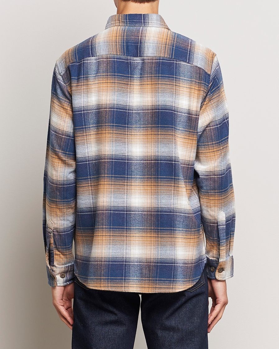 Herr | Skjortor | Pendleton | Burnside Flannel Shirt Navy/Tan