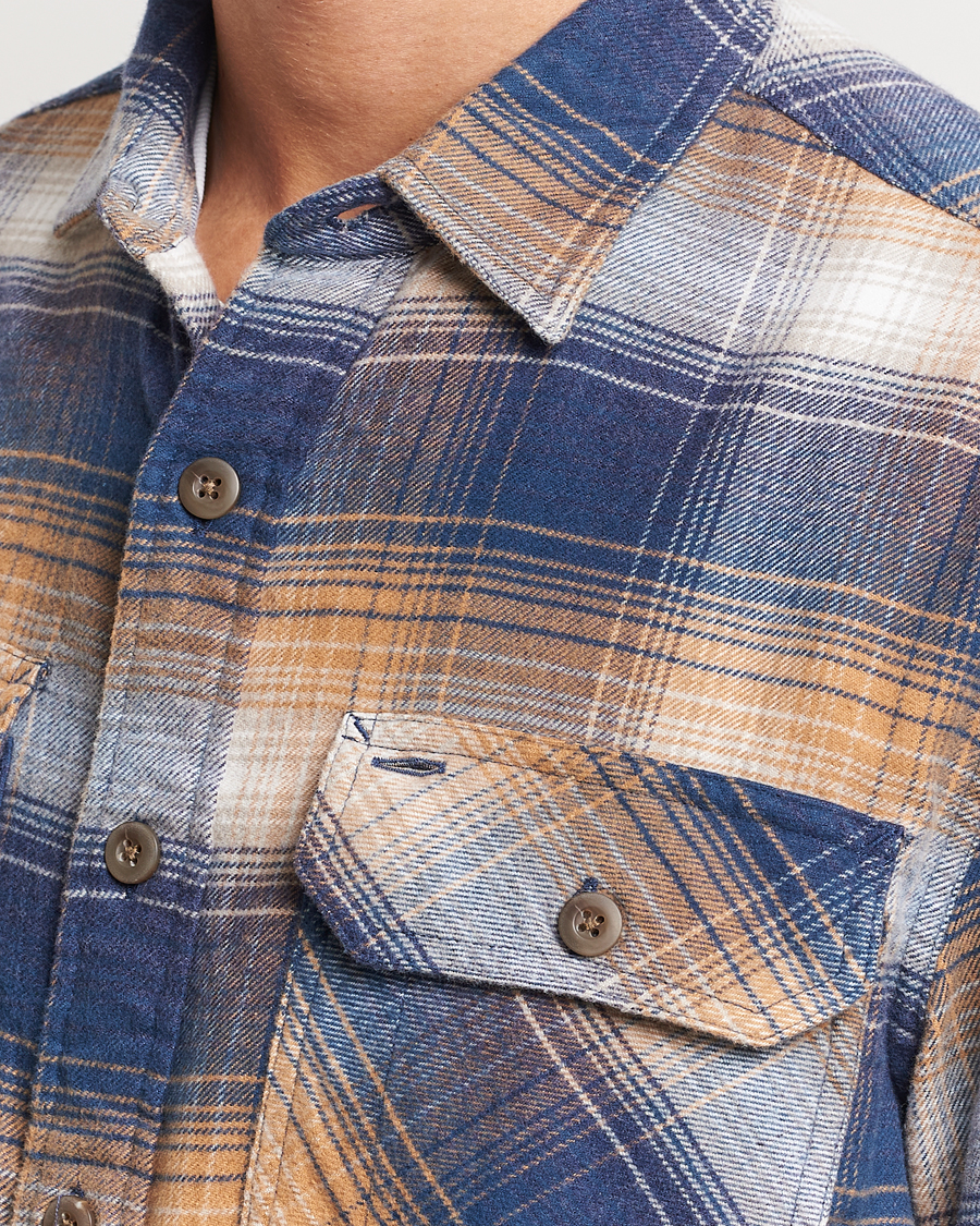 Herr | Skjortor | Pendleton | Burnside Flannel Shirt Navy/Tan