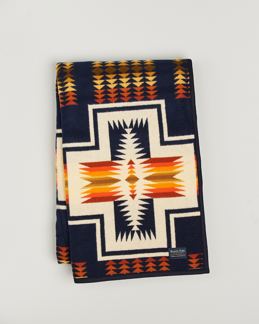 Herr | Pendleton Jacquard Blanket Harding Navy | Pendleton | Jacquard Blanket Harding Navy