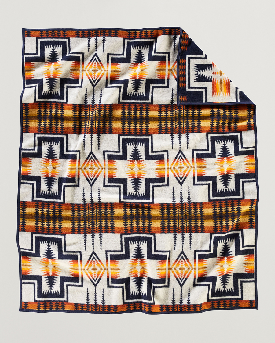 Herr | Pendleton Jacquard Blanket Harding Navy | Pendleton | Jacquard Blanket Harding Navy