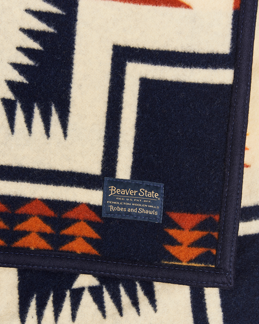Herr | Pendleton Jacquard Blanket Harding Navy | Pendleton | Jacquard Blanket Harding Navy